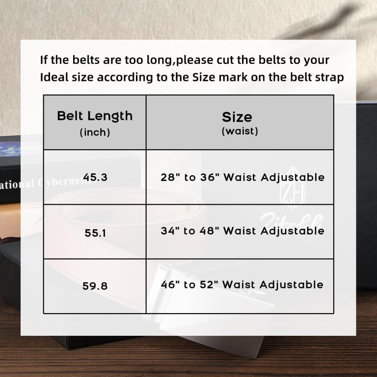 Ratchet Belt for Men – 2 Packs Leather Mens belt For Gift Men Dress and Casual,Trim to Fit